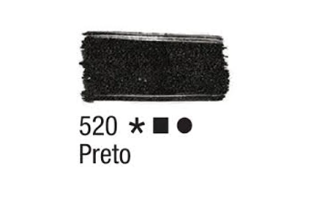 TINTA PARA TECIDO FOSCA 37ML PRETO 520 ACRILEX 4140