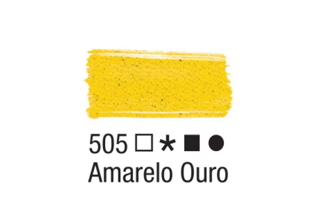 TINTA PARA TECIDO FOSCA 37ML AMARELO OURO 505 ACRILEX 4140