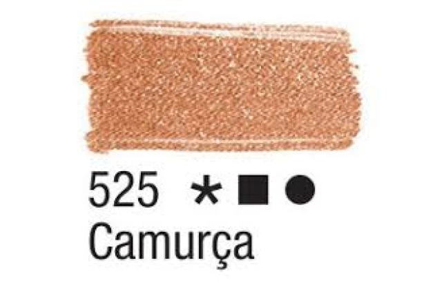 TINTA PARA TECIDO FOSCA 37ML CAMURÇA 525 ACRILEX 4140
