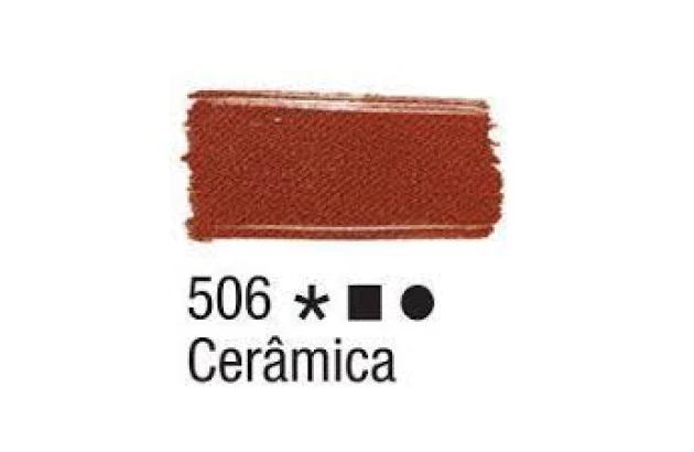 TINTA PARA TECIDO FOSCA 37ML CERÂMICA 506 ACRILEX 4140