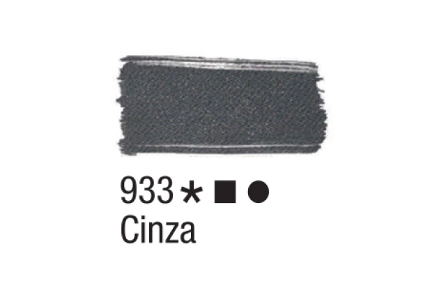 TINTA PARA TECIDO FOSCA 37ML CINZA 933 ACRILEX 4140
