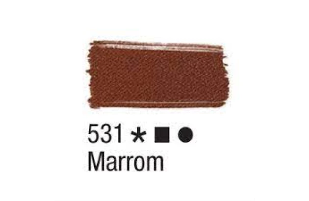 TINTA PARA TECIDO FOSCA 37ML MARROM 531 ACRILEX 4140