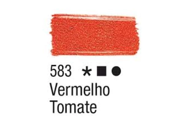 TINTA PARA TECIDO FOSCA 37ML VERMELHO TOMATE 583 ACRILEX 4140