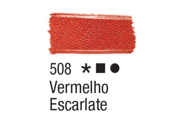TINTA PARA TECIDO FOSCA 37ML VERMELHO ESCARLETE 508 ACRILEX 4140
