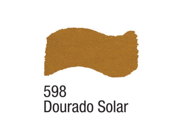 TINTA ACRÍLICA METÁLICA METAL COLORS 60ML DOURADO SOLAR 598 ACRILEX 3660