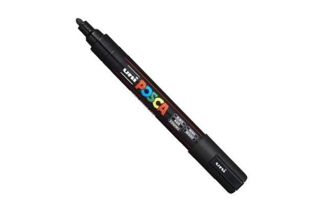 CANETA UNI POSCA PC-5M MEDIUM PRETA