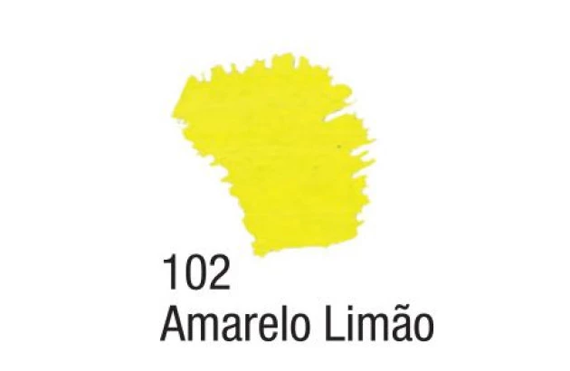 TINTA ACRÍLICA FOSCA NEON 60ML AMARELO LIMÃO 102 - ACABAMENTO FLUORESCENTE | ACRILEX 3960