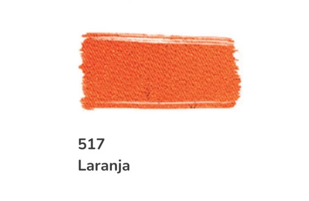 TINTA PARA TECIDO FOSCA 37ML LARANJA 517 ACRILEX 4140