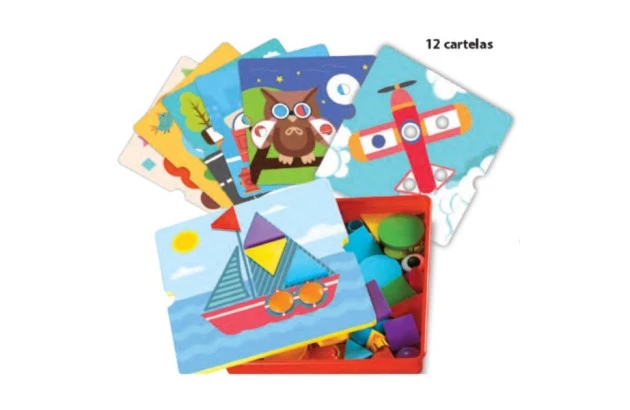 BRINQUEDO EDUCATIVO FOLLOW SHAPES +3ANOS - EDUCA PLAY | LINHA INCLUSIVA