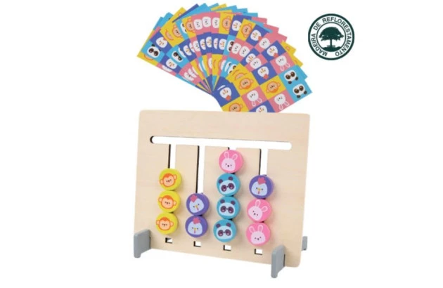 BRINQUEDO EDUCATIVO TRILHA DOS BICHOS EM MADEIRA + 3ANOS - EDUCA PLAY | LINHA INCLUSIVA