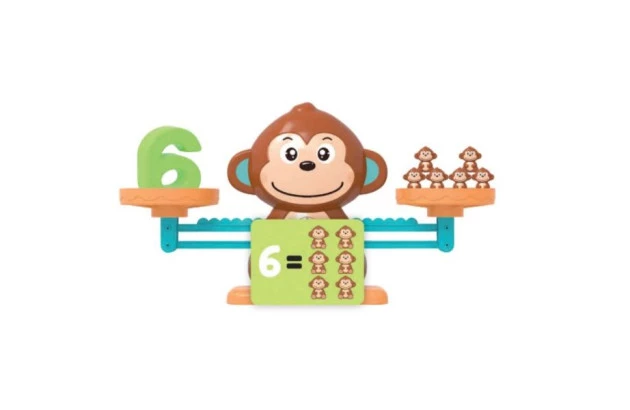 BRINQUEDO EDUCATIVO MONKEY BALANCE - APRENDA SOMAR BRICANDO  +3 ANOS | LINHA INCLUSIVA