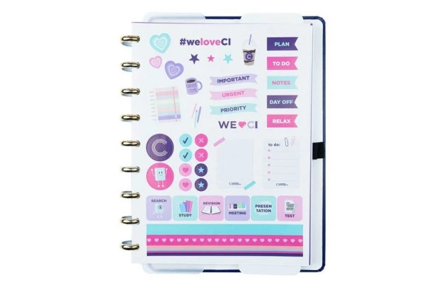 CADERNO INTELIGENTE MEDIO INTENSE BLUE CIMD3363