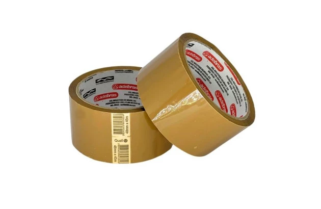 FITA ADESIVA MARROM 48MM X 45M - PARA EMBALAGEM QUALITAPE 520 – ACRÍLICO BASE ÁGUA | ADELBRAS