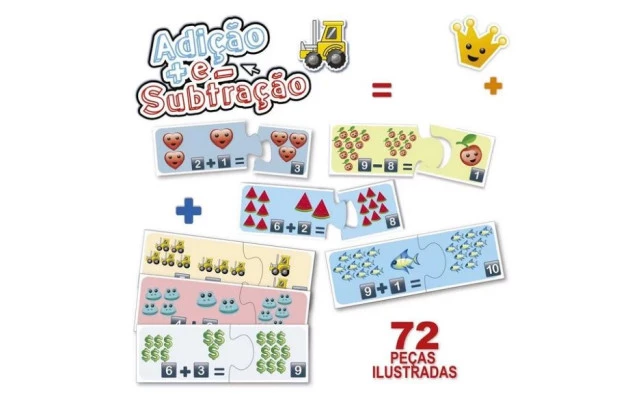 BRINQUEDO EDUCATIVO ADIÇÃO E SUBTRAÇÃO + 4 ANOS PAIS E FILHOS