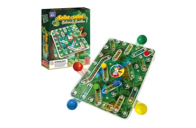 JOGO SOBE SOBE COBRAS E ESCADAS + 4 ANOS PAIS E FILHOS