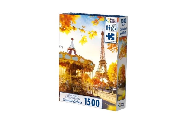 QUEBRA CABEÇA 1500 PEÇAS CARROSSEL DE PARIS | + 12 ANOS | PAIS & FILHOS 792471