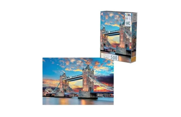 QUEBRA CABEÇA 500 PEÇAS LONDRES - PONTE DE TAMISA | + 7 ANOS | PAIS & FILHOS REF 792461