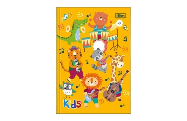 CADERNO MEIA PAUTA CAPA DURA 40 FOLHAS 63G/M² KIDS MASCULINO SORTIDO 200X275MM - UNIDADE | TILIBRA