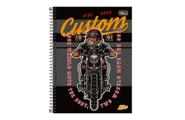 CADERNO UNIVERSITÁRIO CAPA DURA 20 MATÉRIA 400 FOLHAS 200X275 D+ MASCULINO SORTIDO TILIBRA