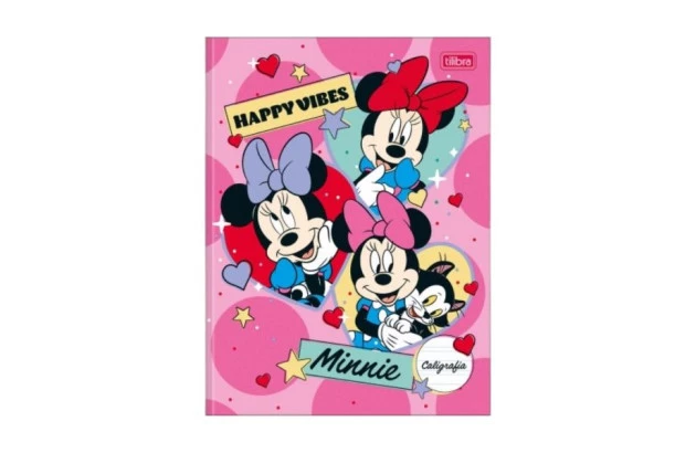 CADERNO DE CALIGRAFIA CAPA DURA COSTURADO 40 FOLHAS MINNIE 187X245MM - UNIDADE | TILIBRA
