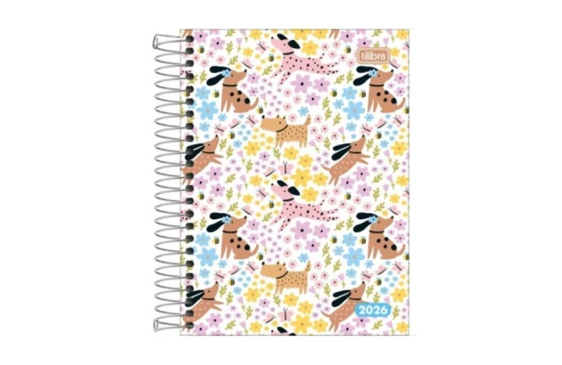AGENDA ESPIRAL CAPA DURA M4 PEPPER F 2026 TILIBRA
