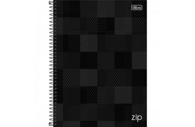 CADERNO UNIVERSITÁRIO CAPA DURA 10 MATÉRIA 160 FOLHAS 200X275 ZIP SORTIDO TILIBRA