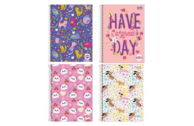 CADERNO UNIVERSITÁRIO 12 MATÉRIAS 192 FOLHAS CAPA DURA PEPPER MASCULINO TILIBRA