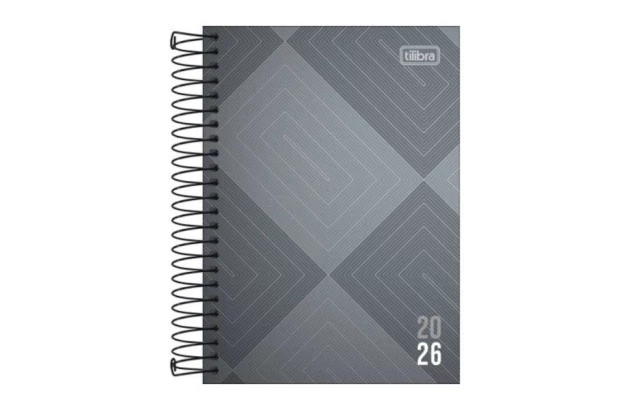 AGENDA ESPIRAL CAPA DURA  M5 ZIP 2026 TILIBRA