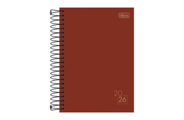 AGENDA ESPIRAL CAPA DURA M6 SPICE CORES 2026 TILIBRA
