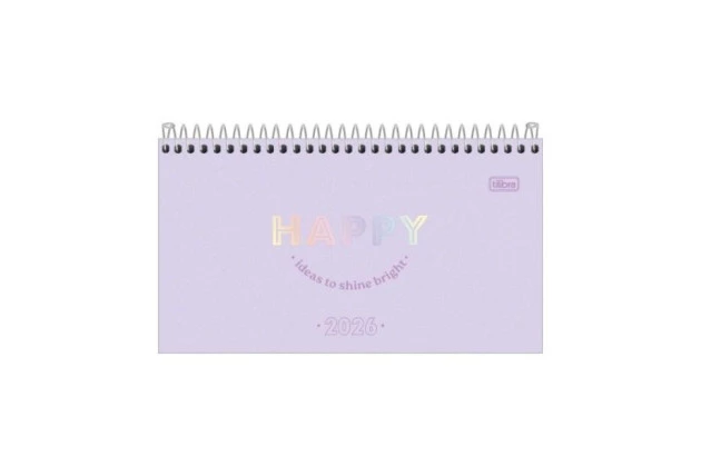 AGENDA BOLSO CAPA DURA M2 HAPPY 2026 TILIBRA