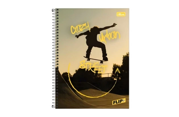 CADERNO UNIVERSITÁRIO CAPA DURA 20 MATÉRIA 400 FOLHAS 200X275 FLIP+ FEMININO SORTIDO TILIBRA