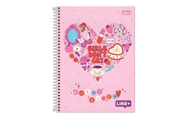 CADERNO UNIVERSITÁRIO CAPA DURA 1 MATÉRIA 96 FOLHAS 200X275 LIKE+ MASCULINO SORTIDO TILIBRA