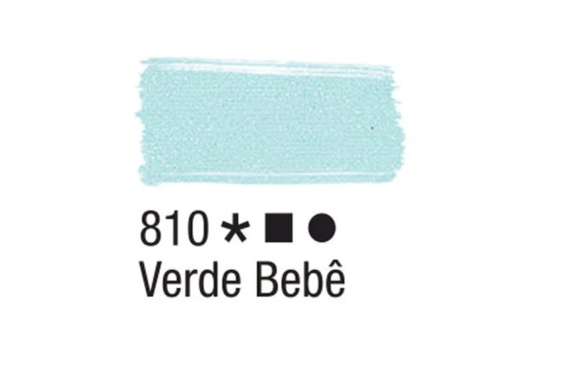 TINTA PARA TECIDO FOSCA 37ML VERDE BEBÊ 810 - UNIDADE | ACRILEX 4140