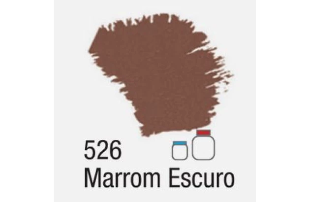 TINTA ACRILICA FOSCA ARTESANATO 250ML MARROM ESCURO 526 – UNIDADE | ACRILEX 3525