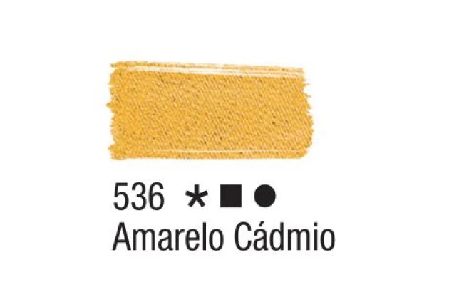 TINTA PARA TECIDO FOSCA 37ML AMARELO CADMIO 536 - UNIDADE | ACRILEX 4140
