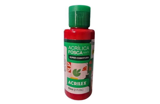 TINTA PARA TECIDO FOSCA 37ML ROSA INGLESA 636 - UNIDADE | ACRILEX 4140