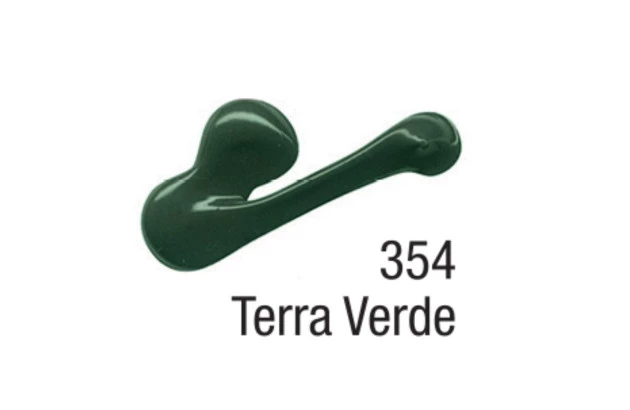TINTA ACRÍLICA PARA TELA ACRYLIC COLORS 20ML TERRA VERDE 354 - UNIDADE | ACRILEX 13123