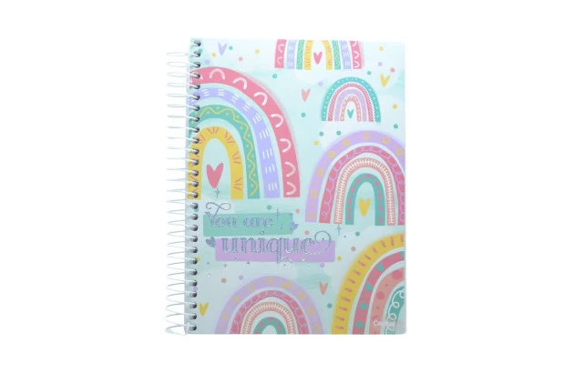 CADERNO CAPA DURA ARCO IRIS 16 MATERIAS CREDEAL