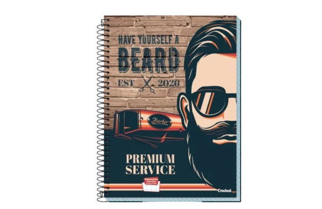 CADERNO UNIVERSITÁRIO 16 MATÉRIAS 224 FOLHAS CAPA DURA MY COLLECTION MASCULINO CREDEAL