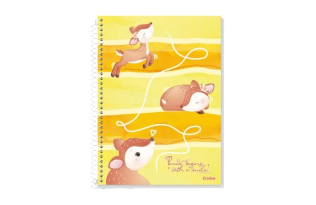 CADERNO CAPA DURA ESPIRAL 1 MATERIA 96 FOLHAS LALA PETS CREDEAL