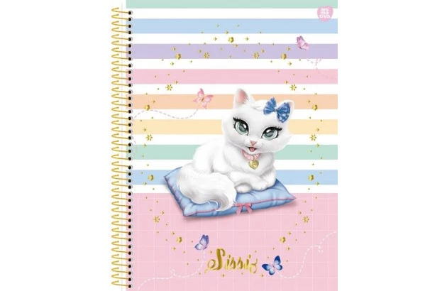 CADERNO CAPA DURA 1 MATERIA SILVER TUNING 80 FOLHAS ANIMATIVA