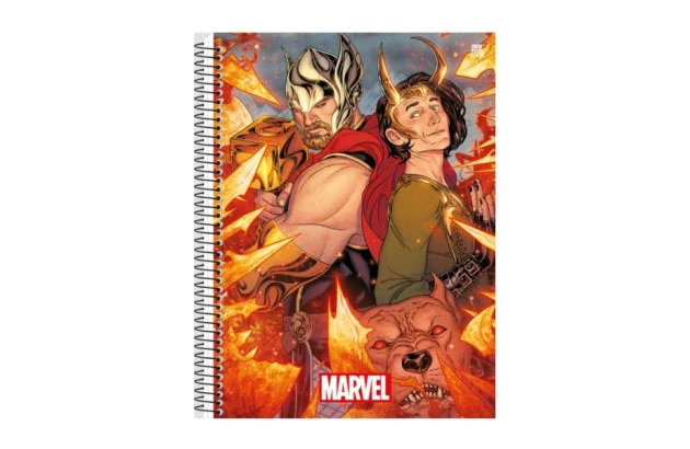 CADERNO CAPA DURA 1 MATERIAS 80 FOLHAS MARVEL ANIMATIVA
