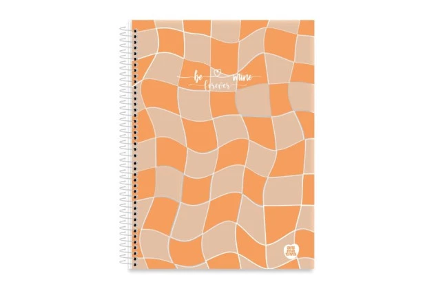CADERNO COLEGIAL CAPA DURA 10 MATERIAS 160 FOLHAS BE MINE ANIMATIVA