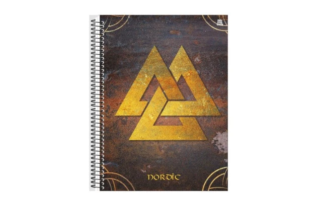 CADERNO CAPA DURA 20 MATERIAS 320 FOLHAS NORDIC ANIMATIVA