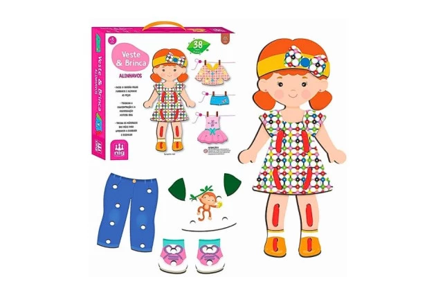 BRINQUEDO EDUCATIVO ALINHAVO IDADE + 3 ANOS | NIG BRINQUEDOS