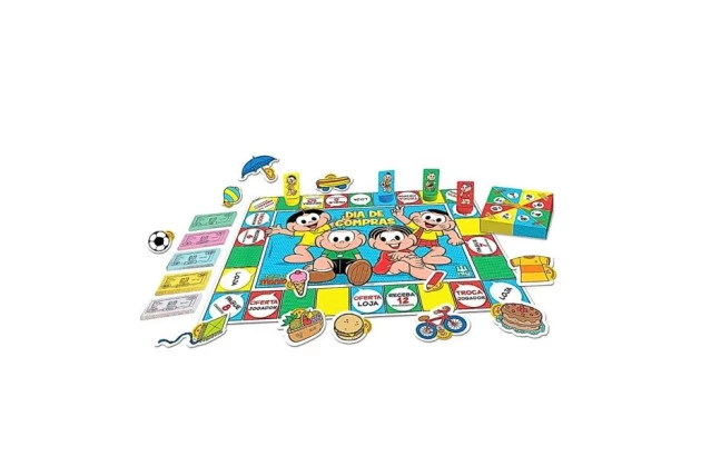 JOGO EDUCATIVO DIA DE COMPRAS TURMA DA MONICA IDADE + 7 ANOS | NIG BRINQUEDOS