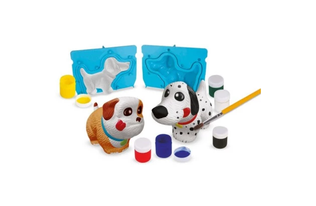 BRINQUEDO PINTE E MOLDE PETS 3D + 5 ANOS | NIG BRINQUEDOS