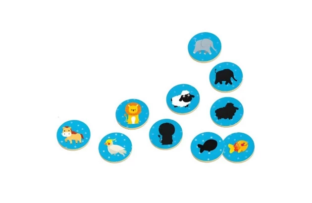 JOGO DA MÉMORIA SOMBRAS 24 PEÇAS + 3 ANOS XALINGO