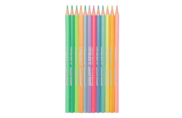 LAPIS DE COR 12 CORES PASTEL TREND LEONORA