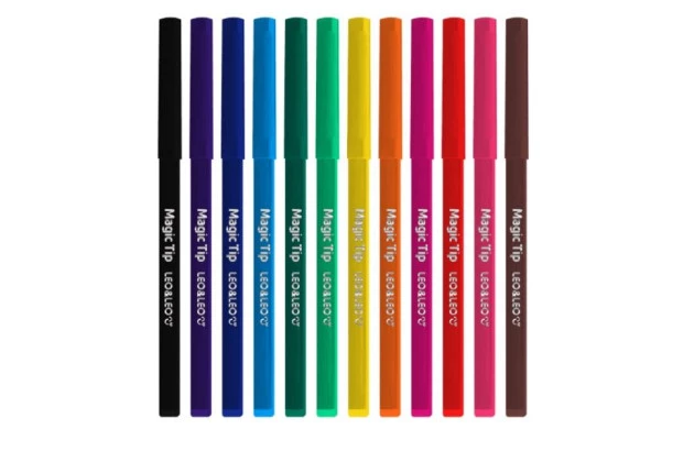 HIDROCOR 12 CORES PONTA MAGIC TIP SOBE E DESCE 10263 LEONORA